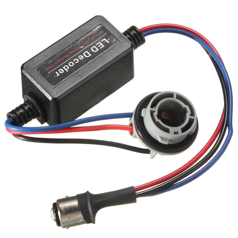 1157 LED Decoder Light Bulb Warning Decoder Load Resistor Socket