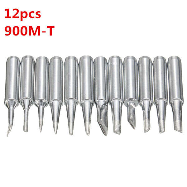 12pcs Solder Screwdriver Iron Tip 900M-T For Soldering Rework Station Tool