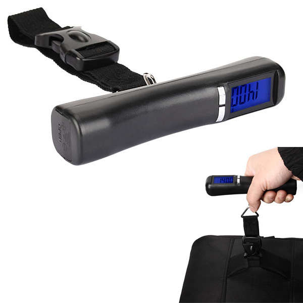 LCD Electronic Bandage Portable Scale 40kg/10g Capacity Hand Carry Luggage Digital Weighing Device