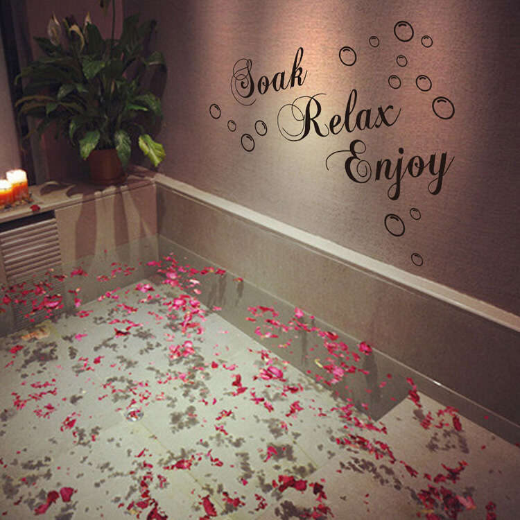 30x60cm Waterproof Wall Paper Bathroom Removable Decals Home Decor Wall Sticker