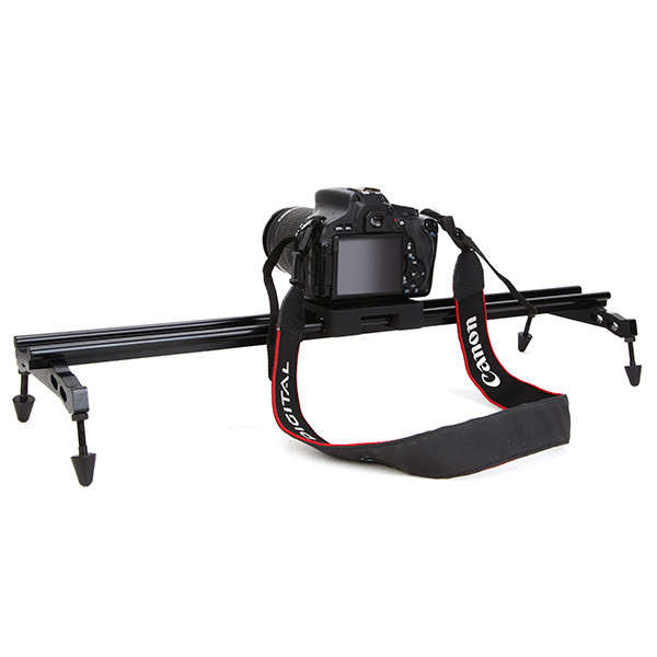 Commlite Portable 60cm 24 Inch Sliding-pad Video Track Slider Stabilizer System For DSLR Camera