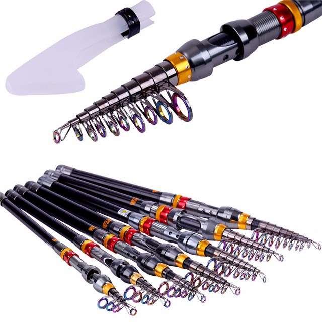 Telescopic Fishing Rod Carbon Spinning Sea Fishing Pole