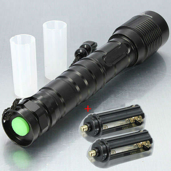 MECO XM-L T6 3600LM Zoomable LED Flashlight 2x18650