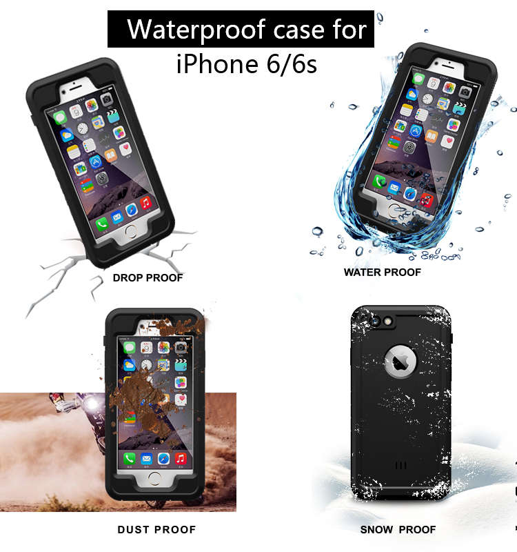 Anti-dust Diving Underwater Waterproof Case For iPhone 6 6S Apple 4.7
