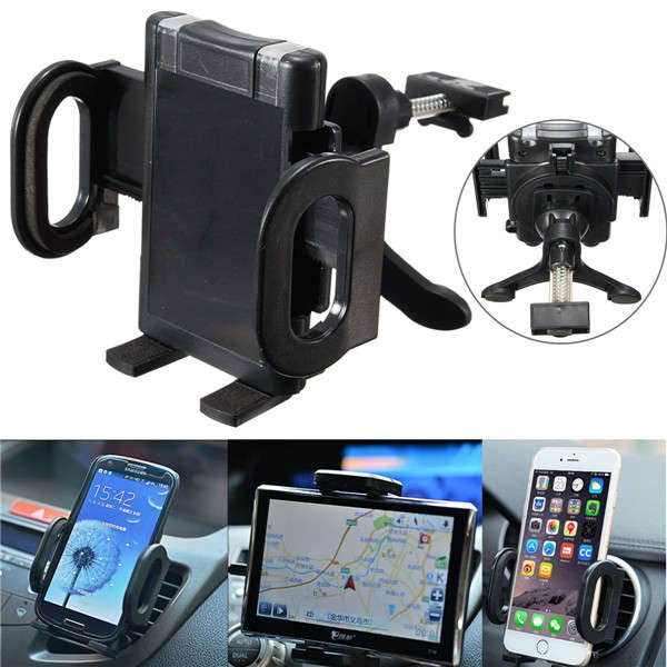 Universal 360¿¿Car Air Vent Holder Stand Mount Cradle For 4-7 Inch Mobile Phone GPS