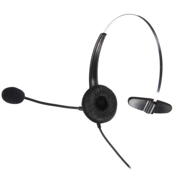 Telephone Noise Cancelling Microphone RJ11 Connector Headset Office Call Centre