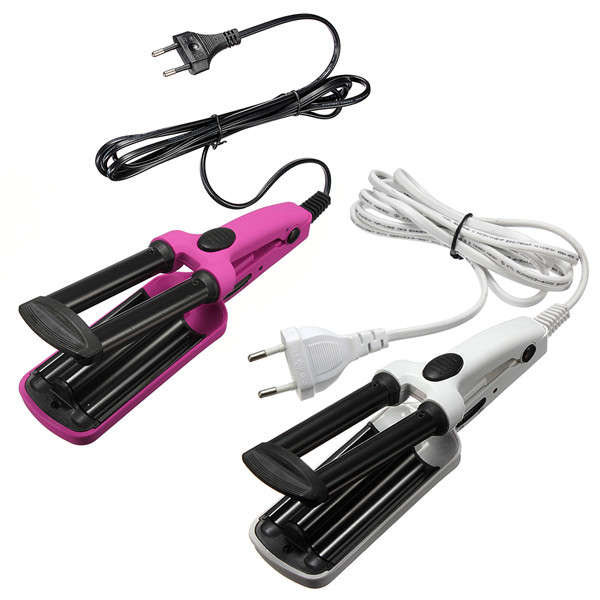 3 Barrel Professional Hair Curler Curling Crimper Wave Iron Salon Hairdressing