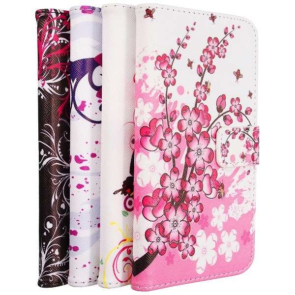 Flip Flower Butterfly Painting Synthetic Leather Card Case Stand Cover for Samsung Galaxy Note 5