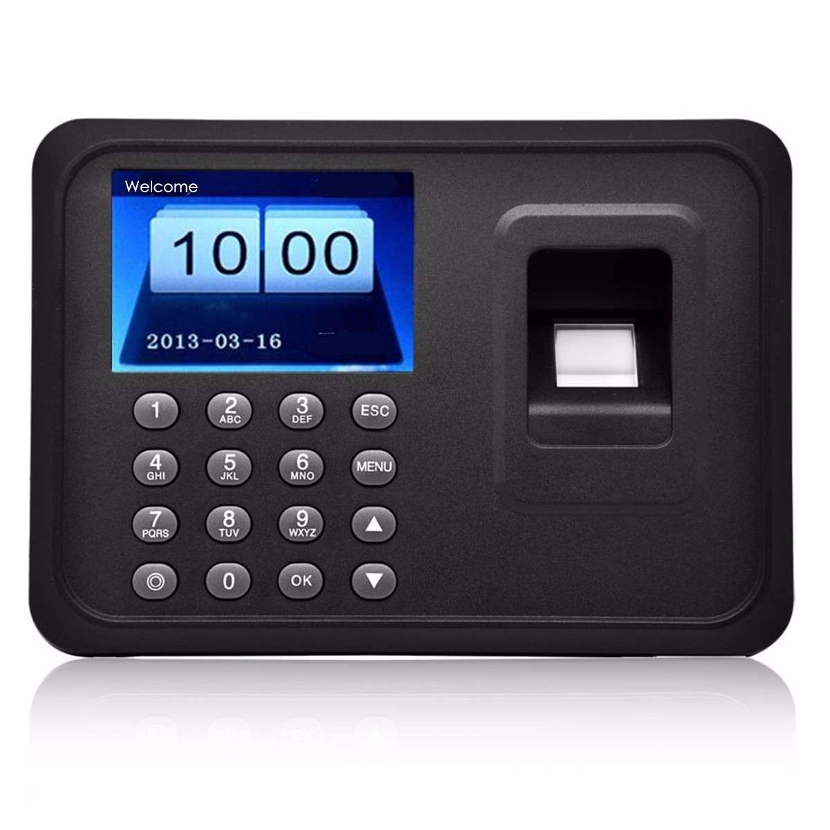 Danmini 2.4inch TF Biometric Fingerprint Password Access Attendance Time Clock