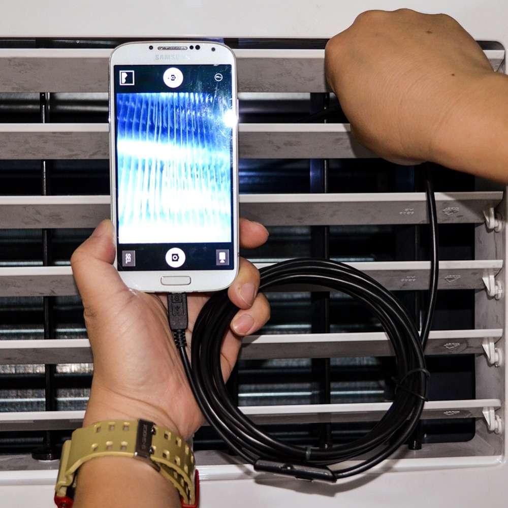 JINGLECN 1/2/3.5/5m 7mm 6LED 0.3 Million Pixels High Definition Micro USB Endoscope Spy Camera