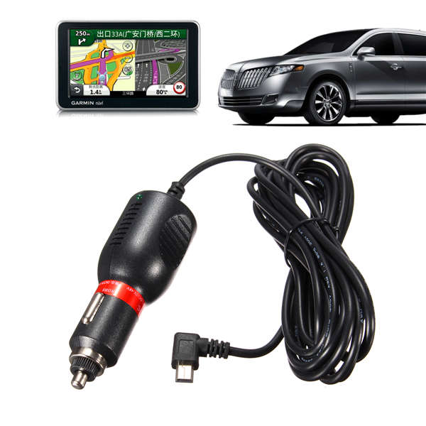 3.5M Cable Universal 8-36V to 5V 2A Mini USB DC Car Charger Adapter For GPS Nuvi