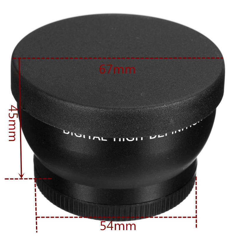 58mm 2x Magnification Telephoto Lens for Canon Eos Nikon Pentax DSLR Camera