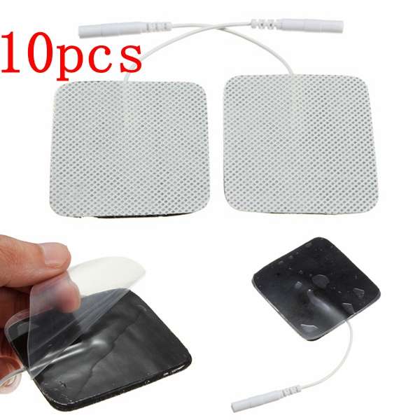 10pcs Electrode Pads for TENS EMS Tens Acupuncture Replacement Stimulator Self Adhesive Reusable