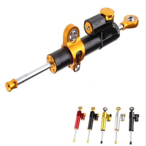 Adjustable Motorcycle Steering Damper Stabilizer Aluminum Universal 21 Degrees