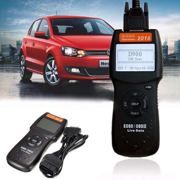 Car OBD2 EOBD CAN Fault Code Reader Scanner D900 Diagnostic Scan Tool *Free Shipping