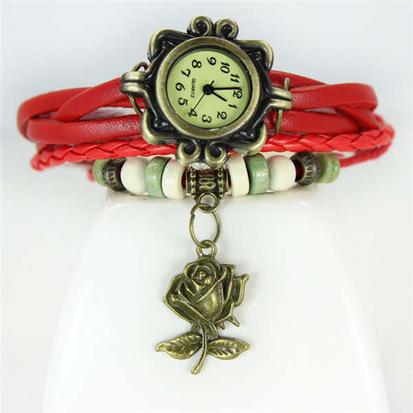Lady Rose Antique Bracelet Watches Analog Quartz Wrist Watch