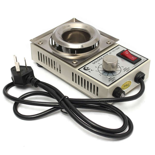 Solder Pot 220V 100W 38mm Round Desoldering Bath Tin Furnace