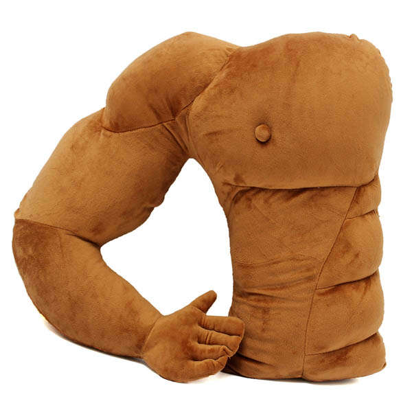 Creative Muscle Man Arm Shape Pillow Cushion Funny Plush Boyfriend Throw Pillow Lover Gift