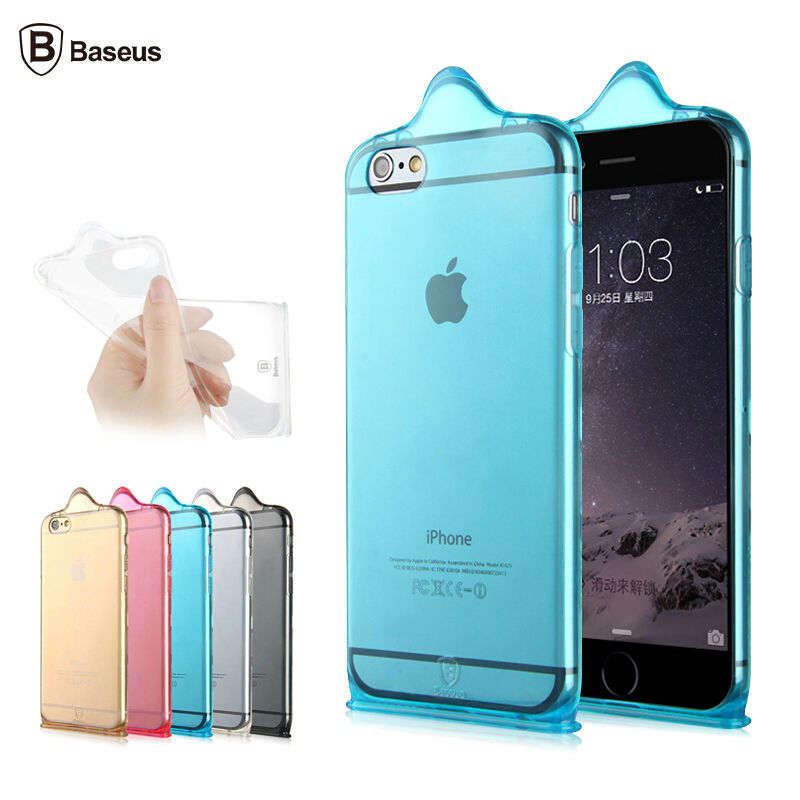 BASEUS 0.6mm Condom Design Soft TPU Gel Back Case Cover For Apple iPhone 6 6S 6Plus 6S Plus