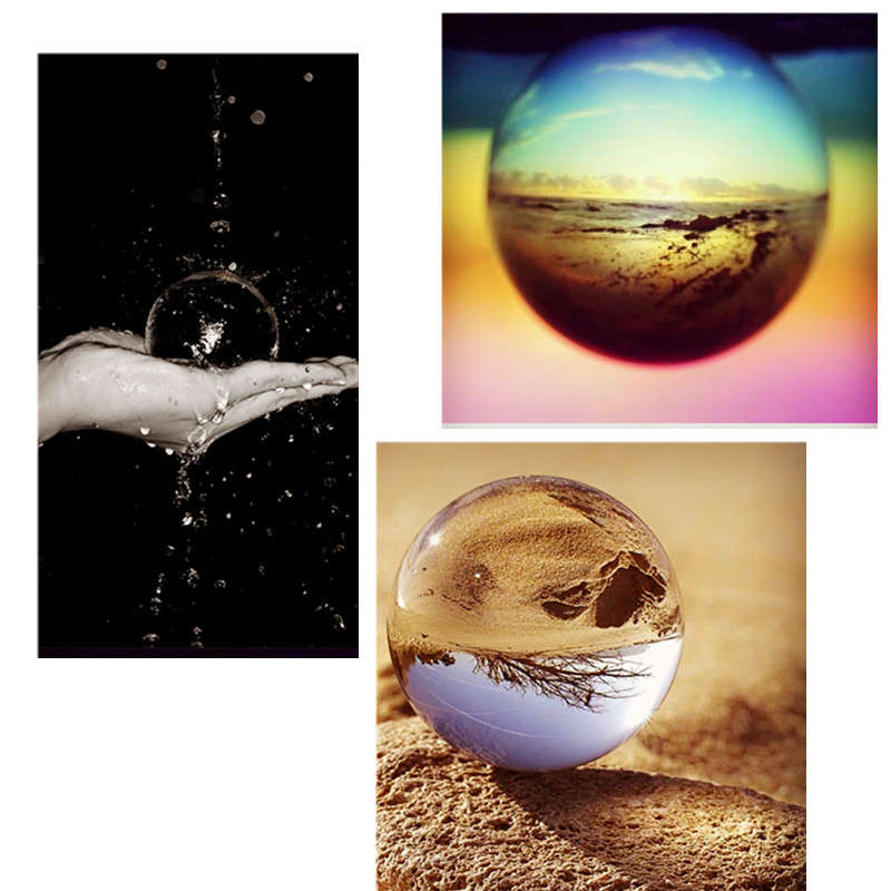 Quartz Pure Clear Magic Crystal Glass Healing Ball Speculum Slickball Sphere 60mm With Stand