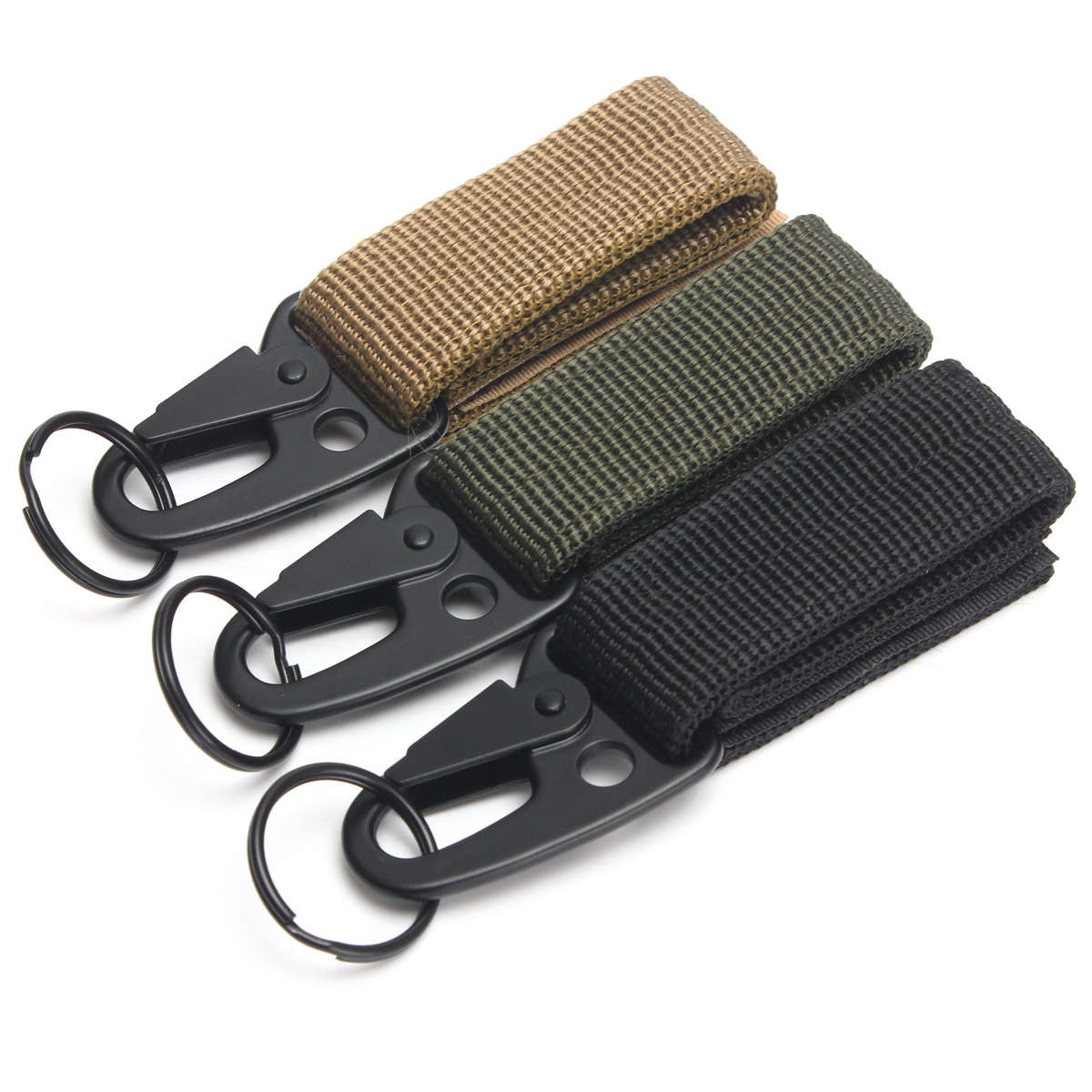 Colorful Climbing Tactical Ring Tactical Military Keychain Buckle Clip Holder