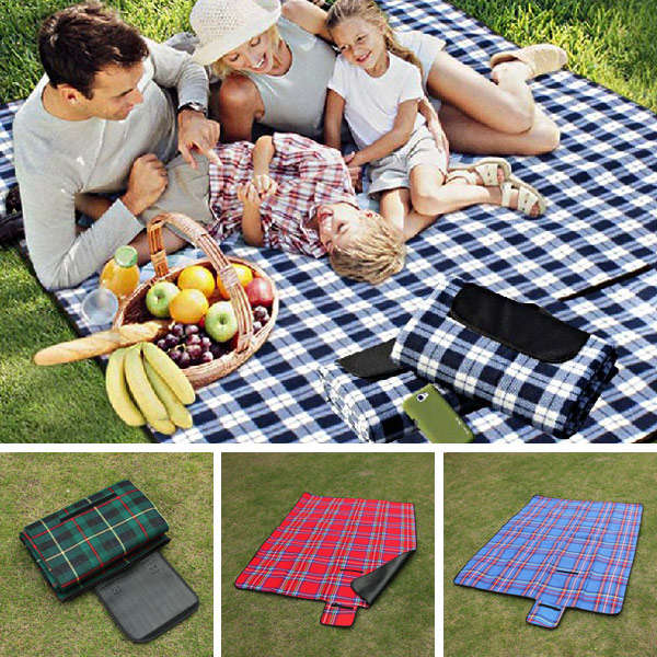 150x200cm Folding Waterproof Camping Beach Picnic Mat Outdoor Spring Outing Picnic Blanket