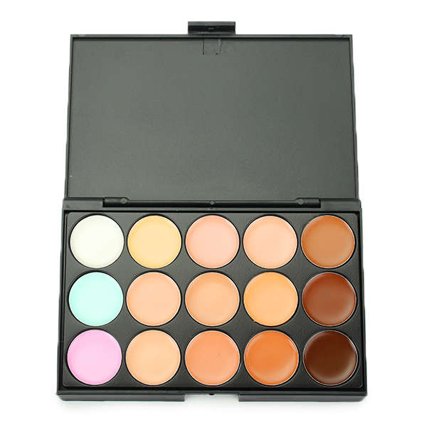 15 Colors Professional Makeup Facial Concealer Palette Dark Shadow Beauty Cosmetic