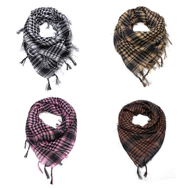 Mens Arab Shemagh Keffiyeh Tactical  Palestine Scarf Shawl Wraps