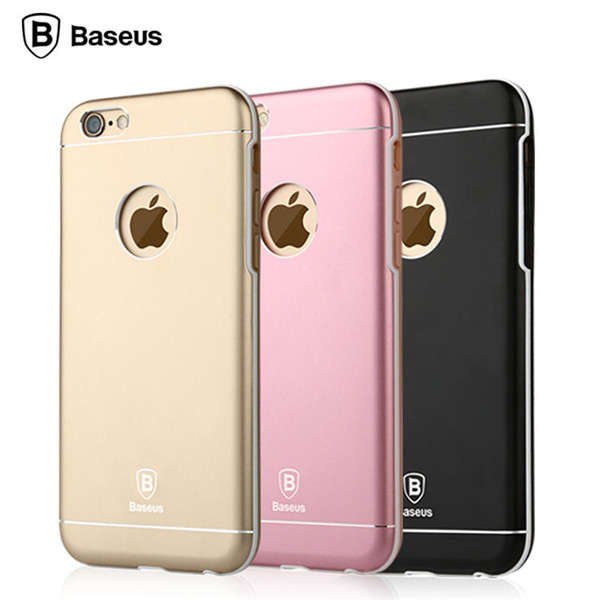 BASEUS Luxury Metal Magnesium alloy TPU Back Case Cover For Apple iPhone 6 6S 6Plus 6S Plus