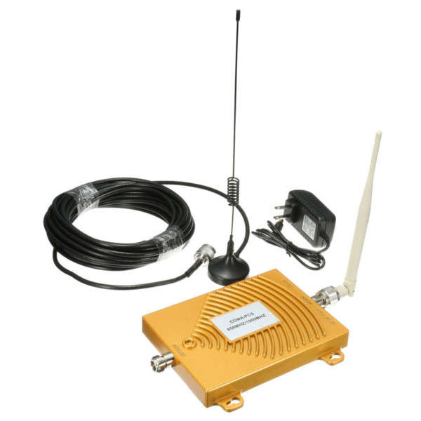 CDMA PCS 850-1900MHz Dual Band Cellphone Signal Booster Repeater Amplifier With Antenna