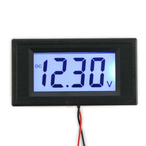 DC 7.5-20V Blue LCD Display 4 Digits Digital Panel Volt Meter VoltMeter Module