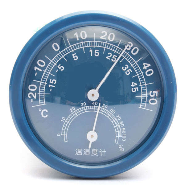 Mini Wall Mounting Round Pointer Type Temperature Humidity Meter Garden Environment Test Tool