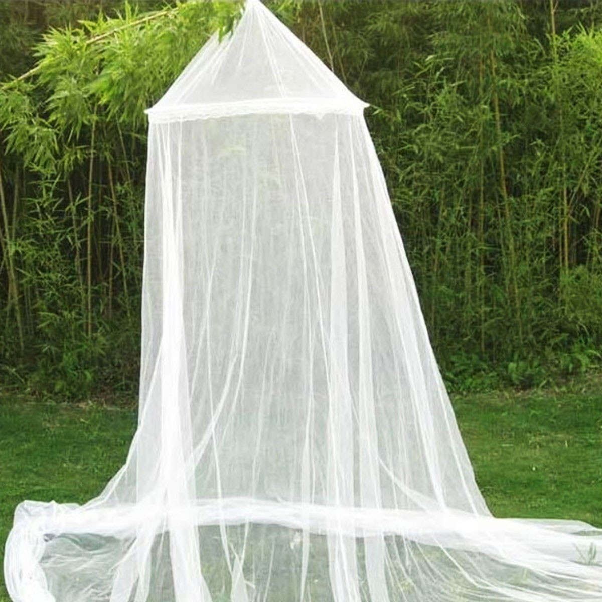 White Dome Baby Mosquito Net For Toddler Crib Canopy Netting Dome Hanging 187cm