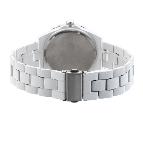 SWIDU SWI-031 Stainless Steel Withe Band Couples Watch -* Female | White
