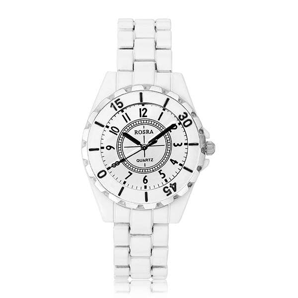 SWIDU SWI-031 Stainless Steel Withe Band Couples Watch -* Female | White