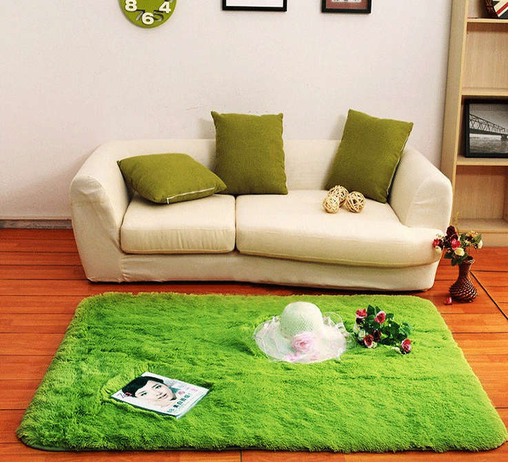 70x140cm Bedroom Living Room Soft Shaggy Anti Slip Carpet Absorbent Mat