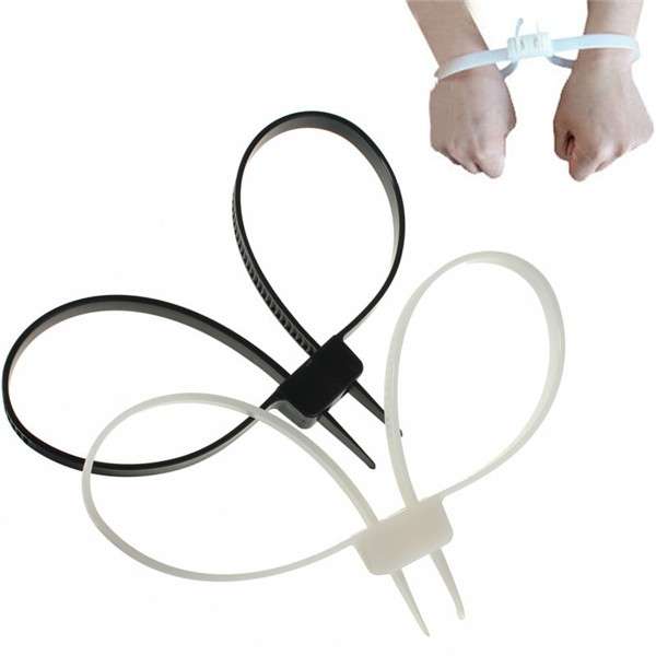 Self Locking handcuffs Disposable Flex Double Restraint Zip Tie