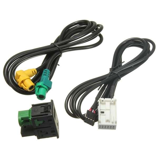 AUX USB Switch Cable For RCD510 310 300 RNS315 VW Passat B6 B7 CC MK6 GOLF JETTA