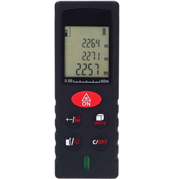KXL-D60 60M Handheld Digital Laser Distance Meter Rangefinder Measure Diastimeter Area Volume Pythag