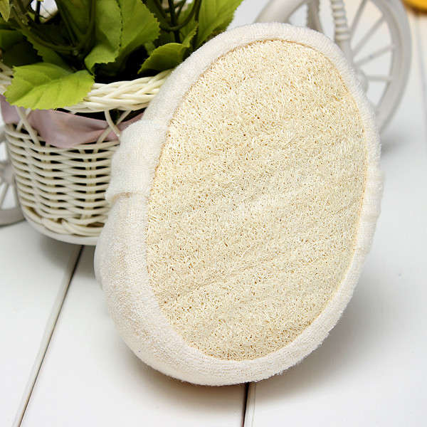 Natural Beige Exfoliator Loofah Bath Sponge Shower Wash Massage Body Scrubber