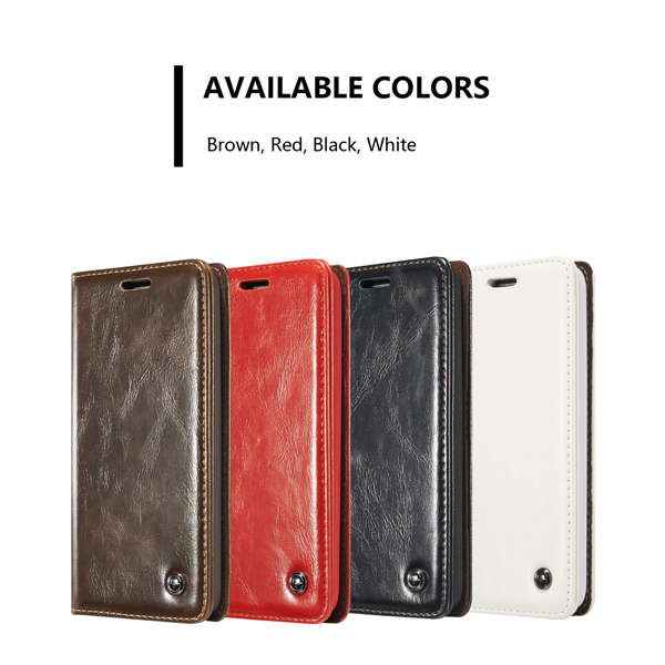 CaseMe Magnetic Flip Card-slot PU Leather Stand Wallet Case Cover For LG G5