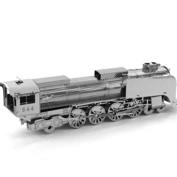 Aipin DIY 3D Puzzle Stainless Steel Model Kit Train Silver Color