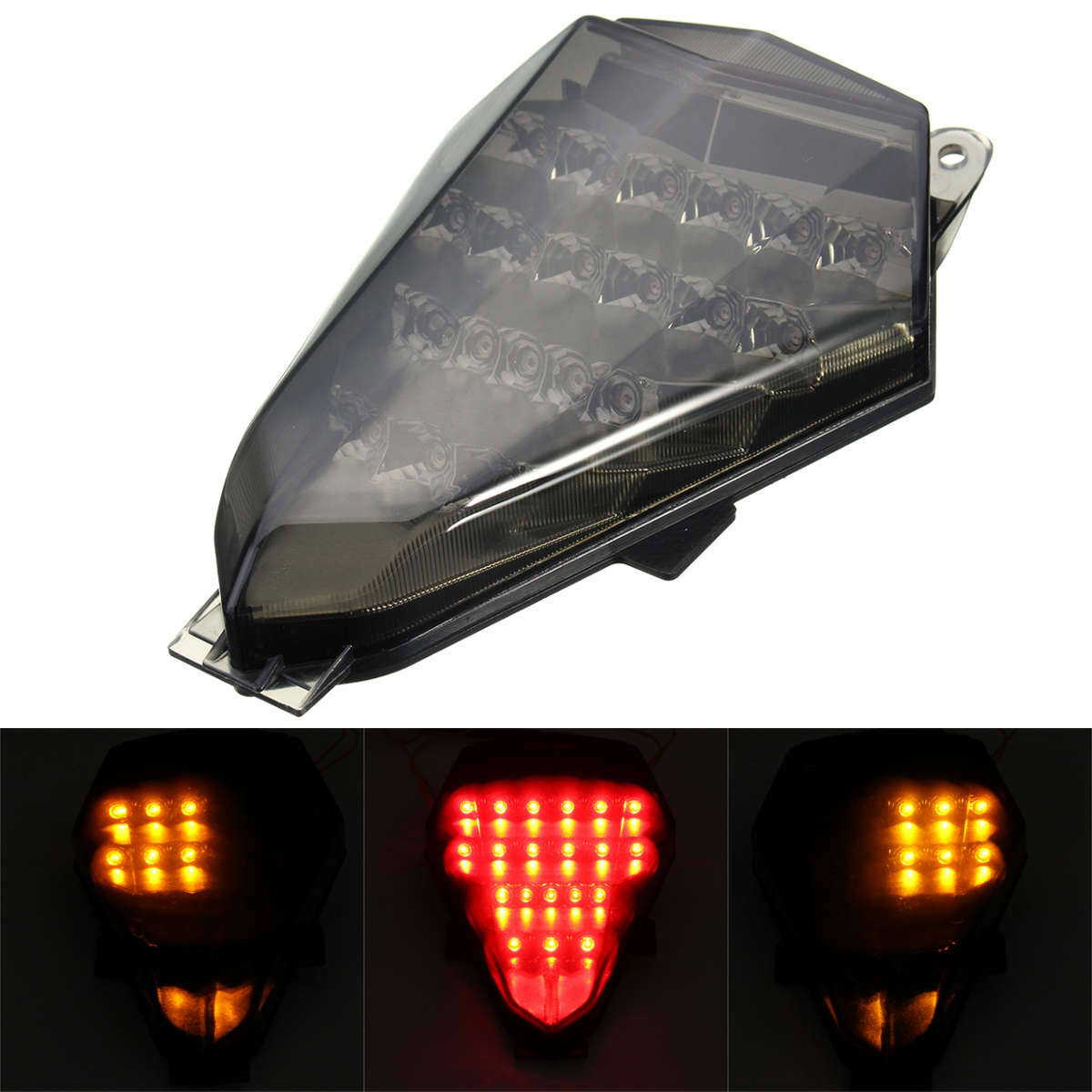 LED Tail Light Signal Integrated Sequential For Yamaha YZF R6 06-07 Smoke