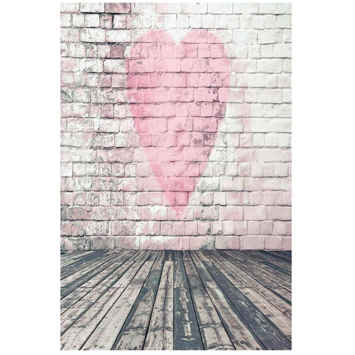 1x1.5M 3x5FT Valentine Heart Love Vinyl Photography Background Backdrop Studio Photo Props