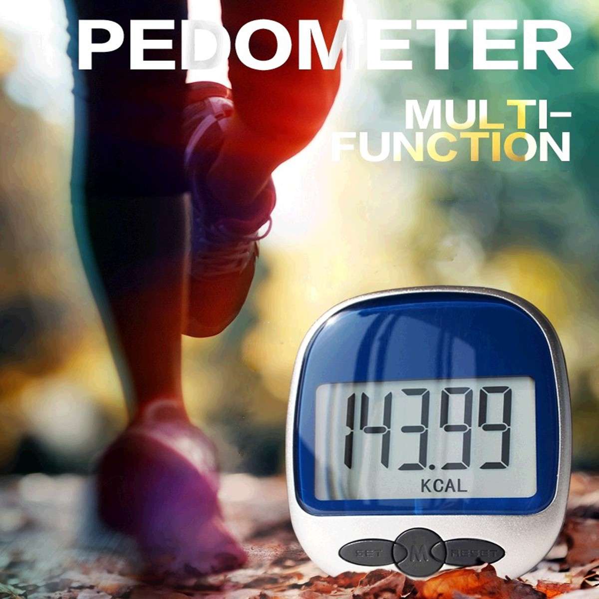 LCD Pedometer Monitor Step Distance Calories Measure Counter Diet