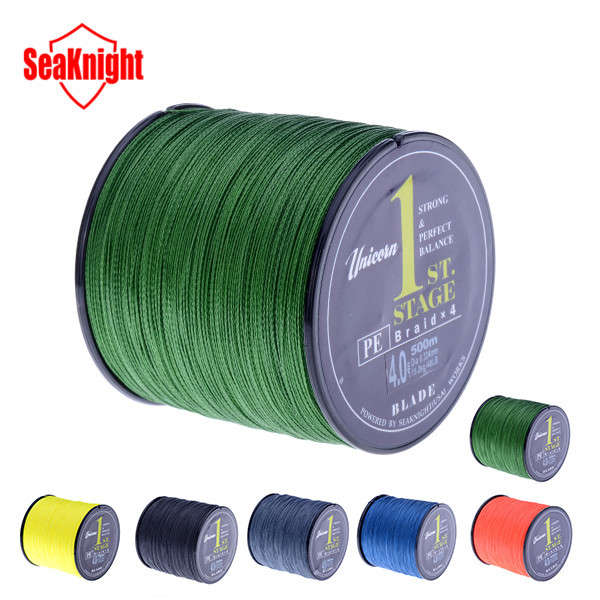 SeaKnight Brand 500M PE Braided Fishing Line Multifilament 20-60LB Fish Line