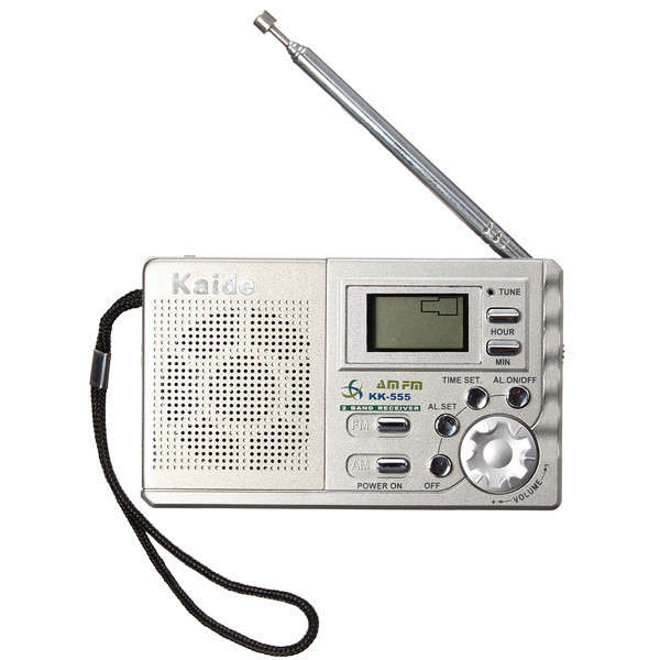 Kaide K555 AM FM Portable Radio Mini Home Travel Pocket LCD Digital Display Alarm Clock