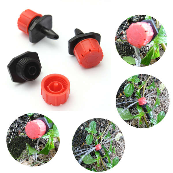 100pcs Adjustable Anti-clogging Garden Irrigation Flow Dripper Drip Head Micro Sprinklers