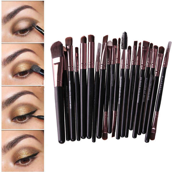 20Pcs Makeup Brushes Set Powder Eyeshadow Eyeliner Lip Cosmetic Brush Tool