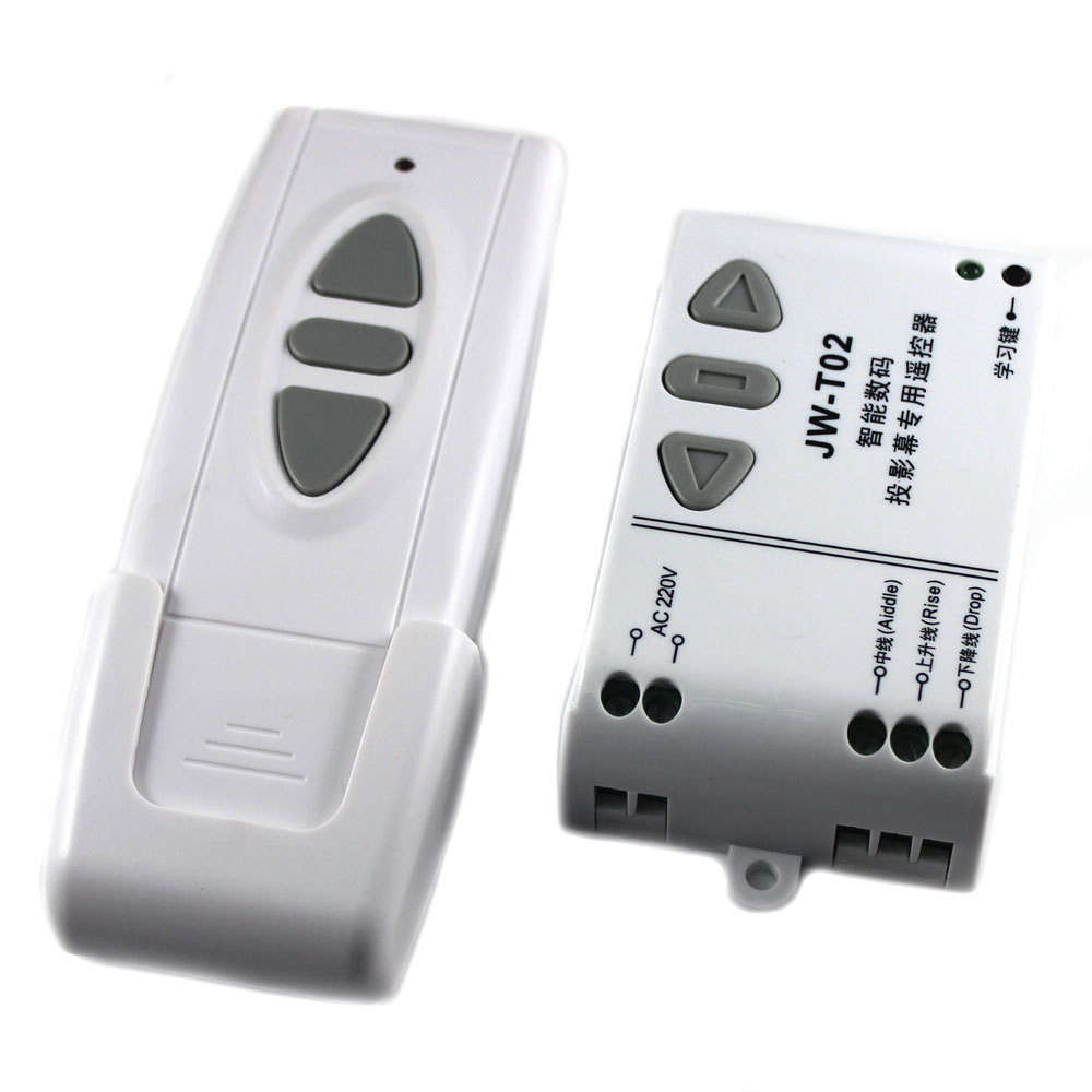 Digital Projection Screen Controller Electrical Curtain Motor Wireless Remote Control Switch Receiv